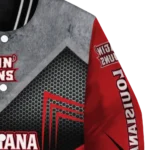 louisiana ragin cajuns arrow layer red black varsity jacket best selling.webp