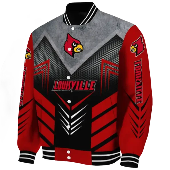 louisville cardinals arrow layer red black varsity jacket best selling