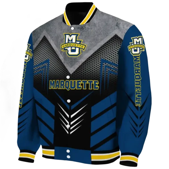 marquette golden eagles arrow layer blue black varsity jacket best selling