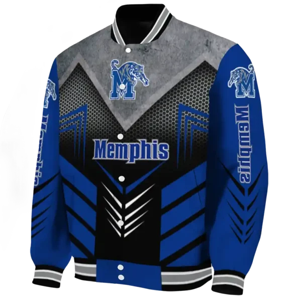 memphis tigers arrow layer blue black varsity jacket best selling