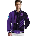 northwestern-wildcats-triple-side-stripes-purple-black-varsity-jacket-best-selling.webp