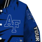 personalized-air-force-falcons-hexagon-cluster-blue-black-varsity-jacket-best-selling.webp