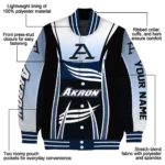 personalized-akron-zips-mesh-effect-blue-black-varsity-jacket-best-selling.webp