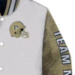 personalized-akron-zips-speckled-arms-blue-gray-varsity-jacket-best-selling.webp