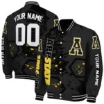 personalized-appalachian-state-mountaineers-hexagon-cluster-black-varsity-jacket-best-selling.webp
