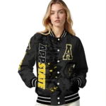 personalized-appalachian-state-mountaineers-hexagon-cluster-black-varsity-jacket-best-selling.webp