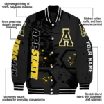 personalized-appalachian-state-mountaineers-hexagon-cluster-black-varsity-jacket-best-selling.webp