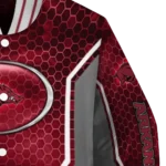 personalized-arkansas-razorbacks-power-plate-red-varsity-jacket-best-selling.webp