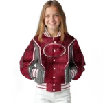 personalized-arkansas-razorbacks-power-plate-red-varsity-jacket-best-selling.webp