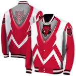 personalized-arkansas-state-red-wolves-v-stripes-scarlet-white-varsity-jacket-best-selling.webp