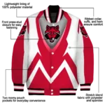personalized-arkansas-state-red-wolves-v-stripes-scarlet-white-varsity-jacket-best-selling.webp