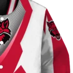 personalized-arkansas-state-red-wolves-v-stripes-scarlet-white-varsity-jacket-best-selling.webp