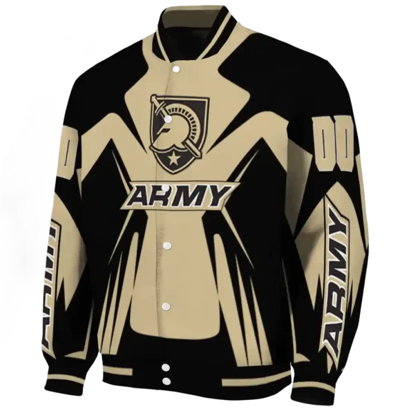 personalized army black knights spider mark gold black varsity jacket best selling.webp