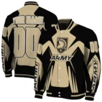 personalized army black knights spider mark gold black varsity jacket best selling.webp