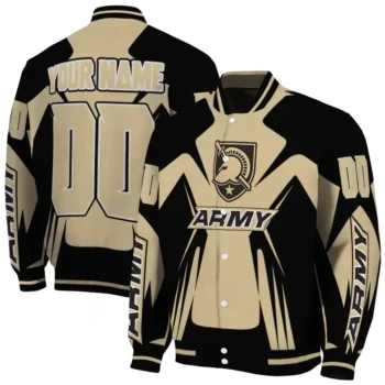 personalized army black knights spider mark gold black varsity jacket fashion forward.webp