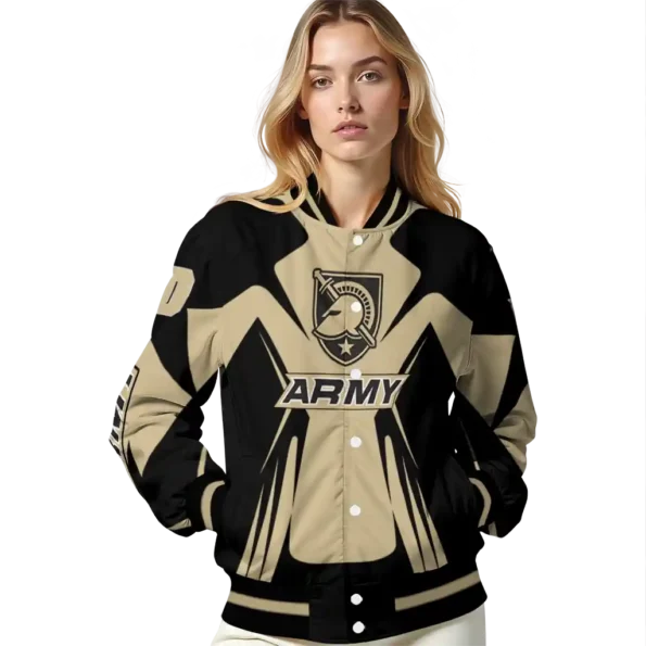 personalized army black knights spider mark gold black varsity jacket latest model.webp