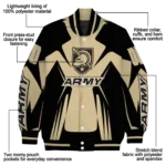 personalized army black knights spider mark gold black varsity jacket best selling.webp