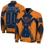 personalized auburn tigers spider mark navy blue orange varsity jacket best selling.webp