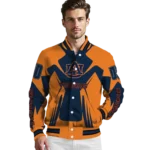 personalized auburn tigers spider mark navy blue orange varsity jacket best selling.webp