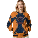 personalized auburn tigers spider mark navy blue orange varsity jacket best selling.webp