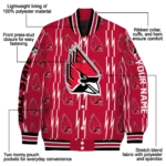 personalized-ball-state-cardinals-bolt-stripe-red-varsity-jacket-best-selling.webp
