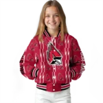 personalized-ball-state-cardinals-bolt-stripe-red-varsity-jacket-best-selling.webp