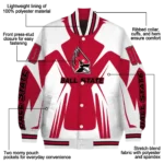 personalized ball state cardinals spider mark red white varsity jacket best selling.webp