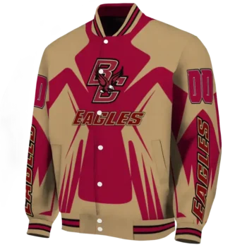 personalized boston college eagles spider mark maroon gold varsity jacket best selling.webp