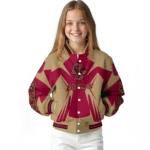 personalized boston college eagles spider mark maroon gold varsity jacket best selling.webp