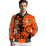 personalized-bowling-green-falcons-hexagon-cluster-orange-black-varsity-jacket-best-selling.webp