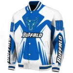 personalized buffalo bulls spider mark royal blue white varsity jacket best selling.webp