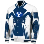 personalized byu cougars spider mark blue white varsity jacket best selling.webp