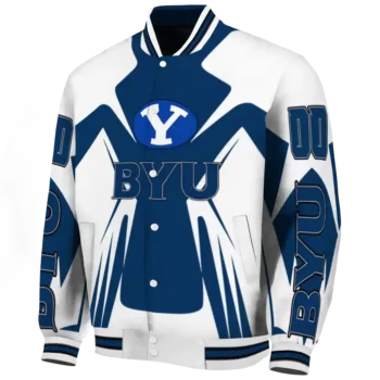 personalized byu cougars spider mark blue white varsity jacket best selling.webp