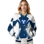 personalized byu cougars spider mark blue white varsity jacket best selling.webp