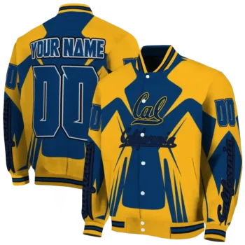 personalized california golden bears spider mark blue gold varsity jacket fashion forward.webp