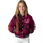 personalized-central-michigan-chippewas-hexagon-cluster-maroon-black-varsity-jacket-best-selling.webp