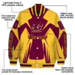 personalized central michigan chippewas spider mark maroon gold varsity jacket best selling.webp