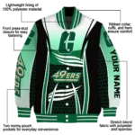 personalized-charlotte-49ers-mesh-effect-green-black-varsity-jacket-best-selling.webp