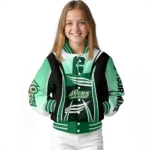 personalized-charlotte-49ers-mesh-effect-green-black-varsity-jacket-best-selling.webp