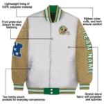 personalized-charlotte-49ers-speckled-arms-green-gray-varsity-jacket-best-selling.webp