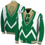 personalized-charlotte-49ers-v-stripes-green-white-varsity-jacket-best-selling.webp