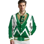 personalized-charlotte-49ers-v-stripes-green-white-varsity-jacket-best-selling.webp