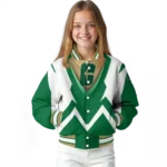 personalized-charlotte-49ers-v-stripes-green-white-varsity-jacket-best-selling.webp