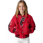 personalized-cincinnati-bearcats-bolt-stripe-red-varsity-jacket-best-selling.webp