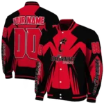 personalized cincinnati bearcats spider mark red black varsity jacket best selling.webp