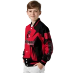 personalized cincinnati bearcats spider mark red black varsity jacket best selling.webp