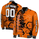 personalized-clemson-tigers-hexagon-cluster-orange-black-varsity-jacket-best-selling.webp