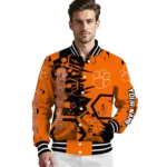 personalized-clemson-tigers-hexagon-cluster-orange-black-varsity-jacket-best-selling.webp