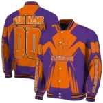 personalized clemson tigers spider mark orange purple varsity jacket best selling.webp