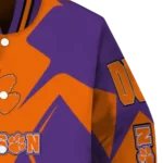 personalized clemson tigers spider mark orange purple varsity jacket best selling.webp